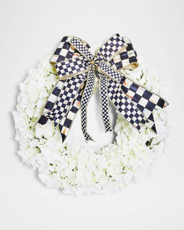 White Hydrangea 22" Wreath
